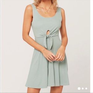 L*SPACE • REVOLVE Topanga Ribbed Mini Dress / Coverup S